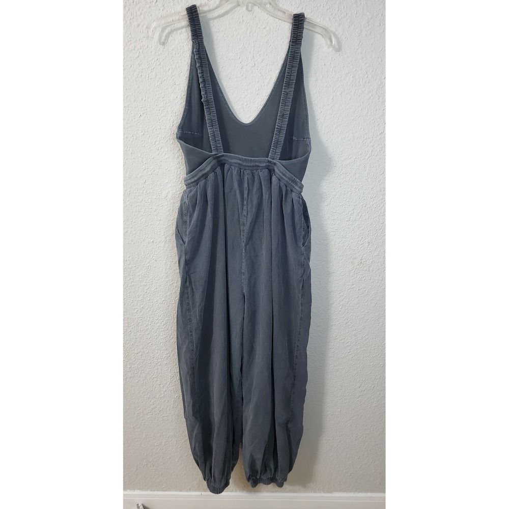 Free People Washed Slate Blue Jumpsuit - Picture 2 of 4